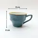 #KKW150-BL; Ceramic coffee cup with saucer 135ml