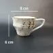 #KKW150-WT; Ceramic coffee cup with saucer 135ml