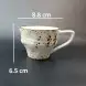 #KKW190-WT; Ceramic coffee cup with saucer 185ml