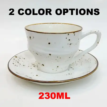 #KKW250; Ceramic coffee cup with saucer ..