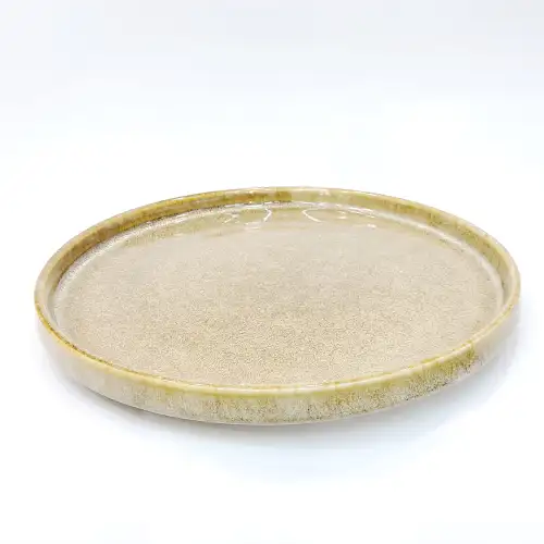 #KX9285; Ceramic 10' inches deep round plate