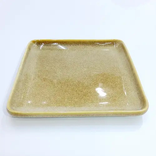 #KX9322; Ceramic 10 inches square plate