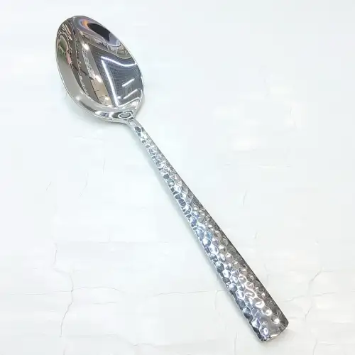 #LY001-13; Stainless steel serving spoon