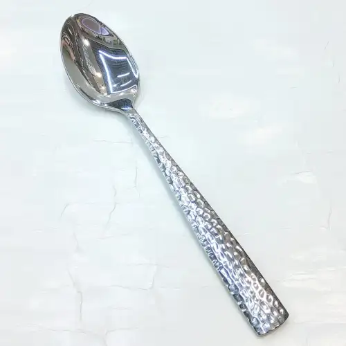 #LY001-3; Stainless steel dessert spoon