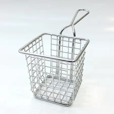 #MH-00185; Stainless Steel mini fries ba..