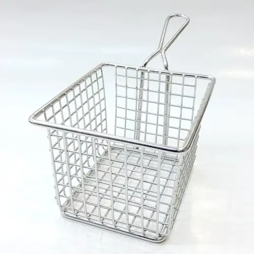 #MH-00192; Stainless steel mini fries basket 12x10cm