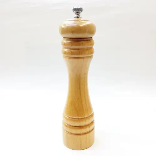 #MJPM8-NC; 8" wood pepper mill NC