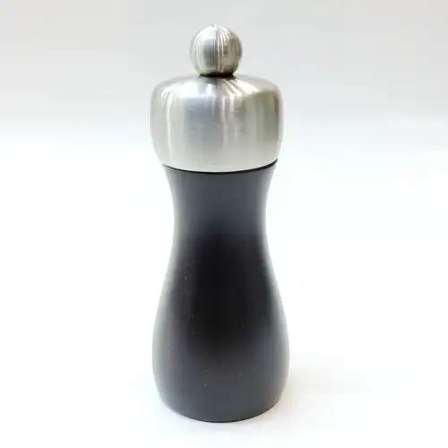 #MJPMS5-CH; 5" wood + stainless steel pepper mill CH