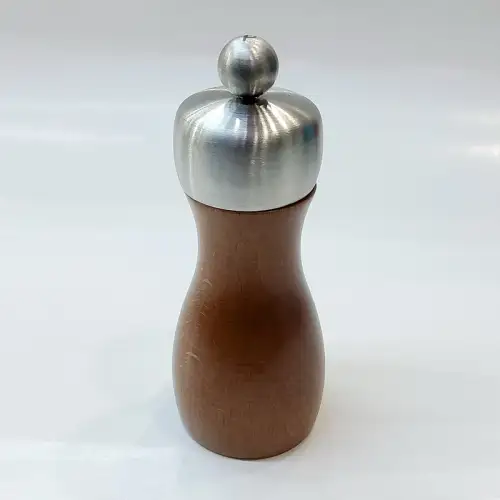 #MJSGS5-BN-C; 5" wood + stainless steel salt grinder Ceramic BN 
