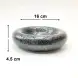 #NK-3267; Ceramic donut shape bowl 6.5 inches