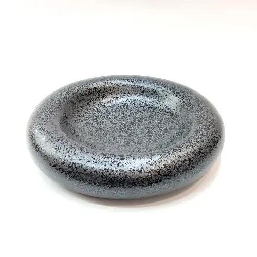 #NK-3281; Ceramic donut shape bowl 9.5 inches