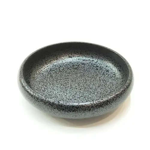 #NK-3502; Ceramic flat bowl 6 inches