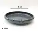#NK-3519; Ceramic flat bowl 9.5 inches