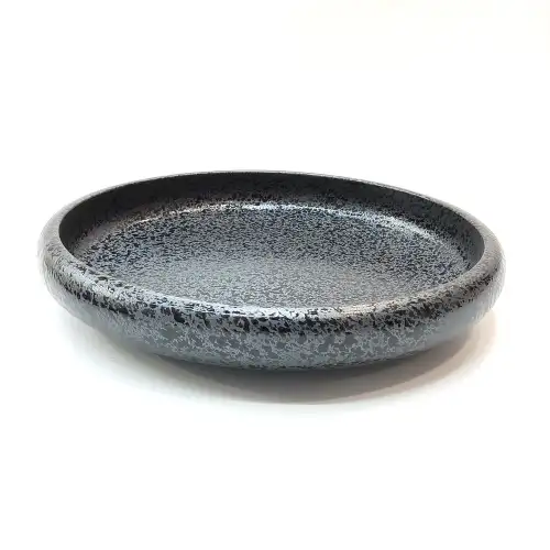 #NK-3519; Ceramic flat bowl 9.5 inches
