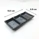 #NK-3540; Ceramic sauce dish 1X3