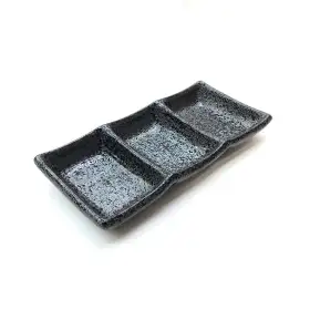 #NK-3540; Ceramic sauce dish 1X3