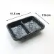 #NK-3557; Ceramic sauce dish 1x2 4.3''