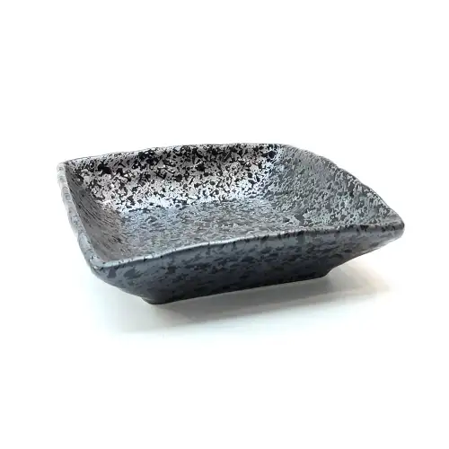 #NK-3670; Ceramic plate square 4.5 inches