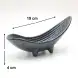 #NK-3717; Ceramic oval plate 7.5 inches with stand