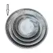 #NK-3830; Ceramic round plate 12.5 inches
