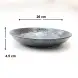 #NK-3854; Ceramic deep round plate 10 inches