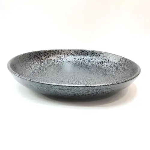 #NK-3861; Ceramic deep round plate 12 inches                          