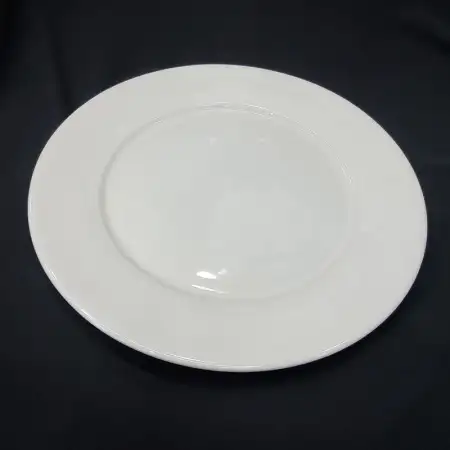 #CW8996; Ceramic round plate 8 inches Wh..
