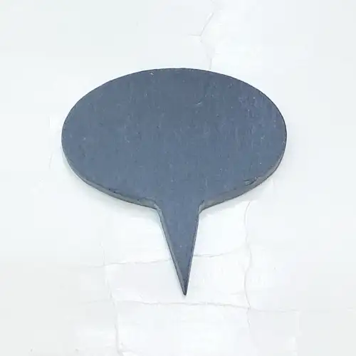 #SLT05506; Slate tag stands oval 1x6