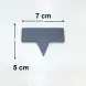 #SLT0705; Slate tag stands rectangular 1x6pcs