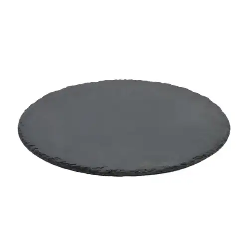 #SLT25R; Slate serving board round 25cm
