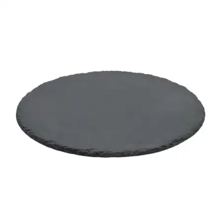 #SLT30R; Slate serving board round 30cm..