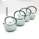 #SQ3468-G2; Cast iron tea pot 0.3L #G. Green   