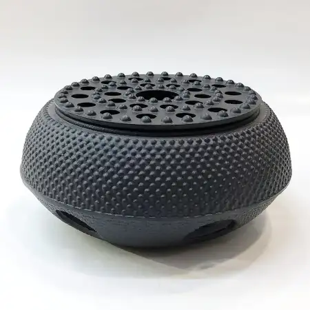 #SQ3666; Cast iron tea warmer..