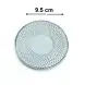 #SQ3673-G2; Cast iron cup saucer #G. Green 