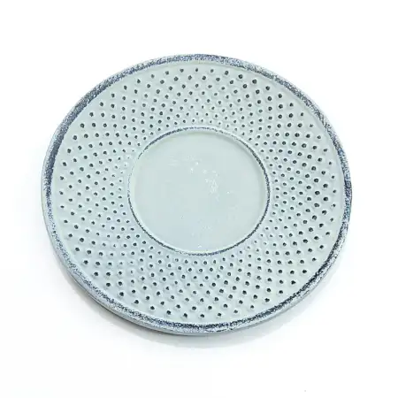 #SQ3673-G2; Cast iron cup saucer #G. Gre..