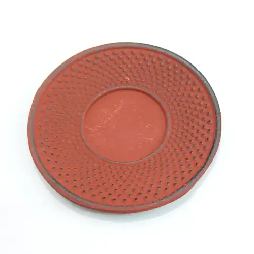 #SQ3673-R; Cast iron cup saucer #R   