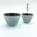 #SQ3680-G2; Cast iron cup 60ml #G. Green  