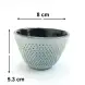 #SQ8920-G2; Cast iron cup 125ml #G. Green   