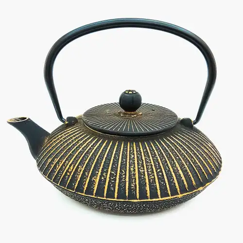 #SQ9238; Cast iron tea pot 0.8L #B+G           