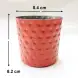 #SVCH8S-R;  Fries cup hammered 8.4x8.2cm R