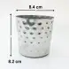 #SVH8-S;  Fries cup hammered 8.4x8.2cm SL