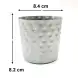 #SVH8V-C;  Fries cup hammered 8.4x8.2cm #V