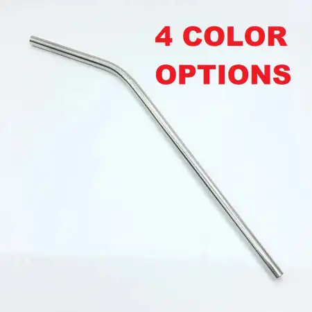 #SWXG6; Stainless steel straw bent 6mm..