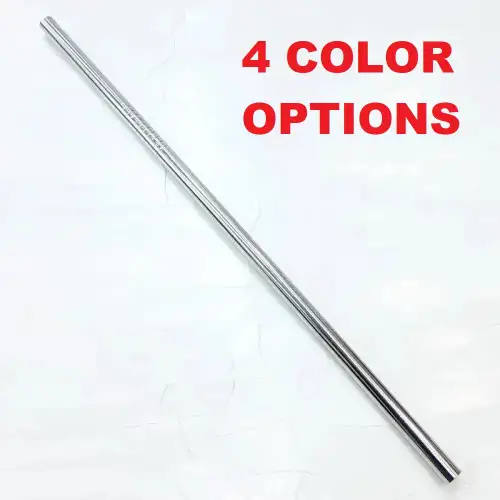 #SZXG6; Stainless steel straw straight 6mm - Length 21.5cm