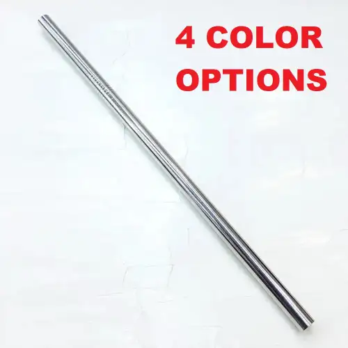 #SZXG8; Stainless steel straw straight 8mm - Length 21.5cm