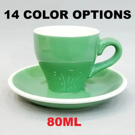 #TL80; Coffee cup with saucer 80ml Tulip..