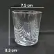 #W5408K; Glass cup 225ml/8oz
