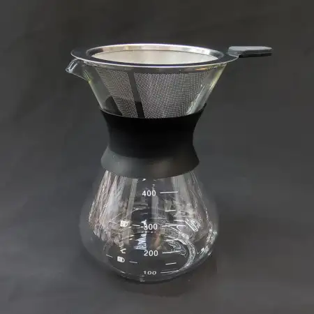 #WM1259-400; Glass coffee server 400ml..