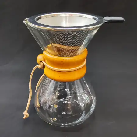 #WM1266-400; Glass coffee pot w.filter 0..