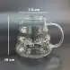 #WM1273-360; Glass coffee pot 360ml